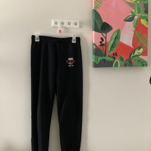 vans black sweats